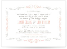 Sophisticated Soiree Rehearsal Dinner Invitations