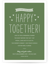 Happy Together Rehearsal Dinner Invitations