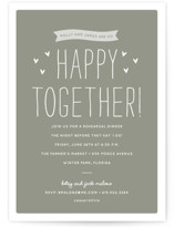 Happy Together Rehearsal Dinner Invitations