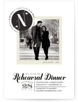 Formal Stamp Rehearsal Dinner Invitations