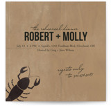 Lobster Love Rehearsal Dinner Invitations