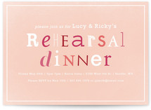 Eclectic Rehearsal Dinner Invitations
