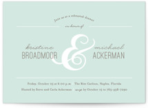 Centerpiece Rehearsal Dinner Invitations