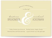 Centerpiece Rehearsal Dinner Invitations