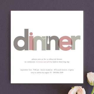 Sample Dinner Invitation