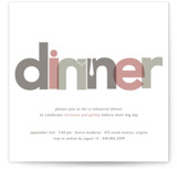 Dinner Party Rehearsal Dinner Invitations
