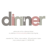 Dinner Party Rehearsal Dinner Invitations