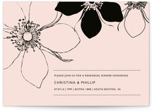 Modern Lotus Rehearsal Dinner Invitations