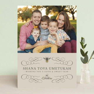 Honey Bee Rosh Hashanah Cards