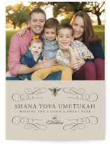 Honey Bee Rosh Hashanah Cards