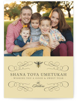 Honey Bee Rosh Hashanah Cards