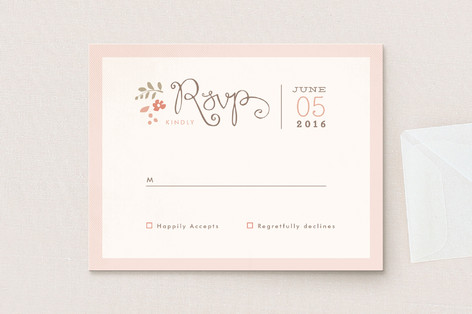 Pink Blossoms Wedding Invitations Pink Blossoms Wedding Invitations