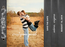 Chalkboard Save the Date Minibook&trade; Cards