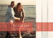 Striped Banner Save the Date Minibook&trade; Cards