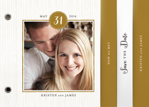 Line Frame Save the Date Minibook&trade; Cards