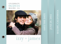 float + celebrate Save The Date Minibooks