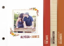 Autumn Blossoms Save The Date Minibooks