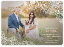 Lace Save the Date Magnets