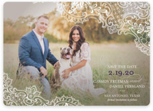Lace Save the Date Magnets