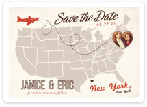 Up and Away Save the Date Magnets
