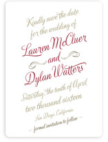 Just My Type Save the Date Magnets