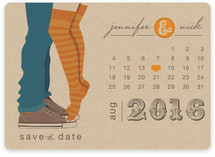 Tiptoe Kiss Save the Date Magnets