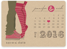 Tiptoe Kiss Save the Date Magnets
