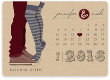 Tiptoe Kiss Save the Date Magnets