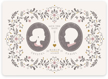 Date Silhouette Save the Date Magnets