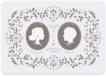 Date Silhouette Save the Date Magnets
