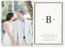 Mr. Mrs. Monogram Save the Date Magnets