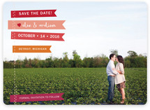 Stitched Flags Save the Date Magnets