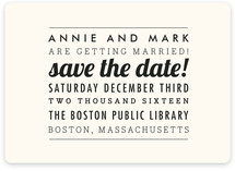 The Square Type Save the Date Magnets