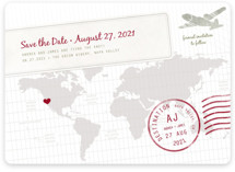 A Faraway Destination Save the Date Magnets