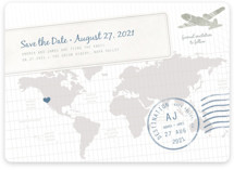 A Faraway Destination Save the Date Magnets