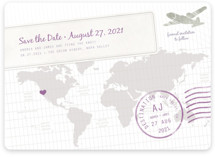 A Faraway Destination Save the Date Magnets