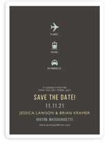 Planes Trains and Automobiles Save the Date Magnets