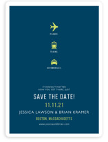 Planes Trains and Automobiles Save the Date Magnets