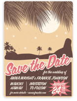 Retro Hawaii Save the Date Magnets