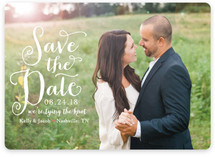 Charmed Calligraphy Save the Date Magnets