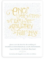 Once Upon Save the Date Magnets