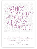 Once Upon Save the Date Magnets