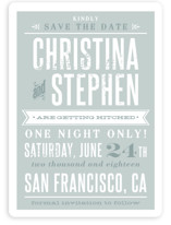 Woodtype Poster Save the Date Magnets