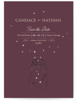 fireflies Save the Date Postcards