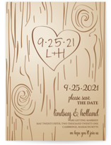 Fall Carving Save the Date Postcards