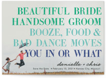 You in or What Save the Date Postcards