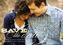 Calligraphy Save the Date Postcards