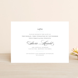 Charming Go Lightly Save the Date Postcards