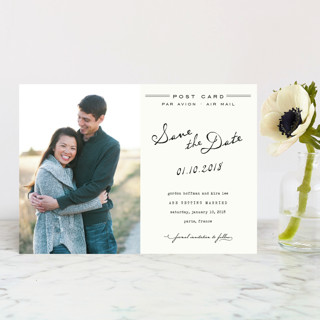 Airmail Save the Date Postcards