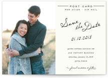 Airmail Save the Date Postcards